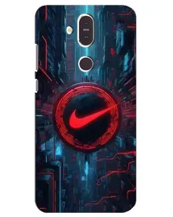 Чохол для Nokia 8.1 (2018) з картинкою «Техногенний стиль Nike»