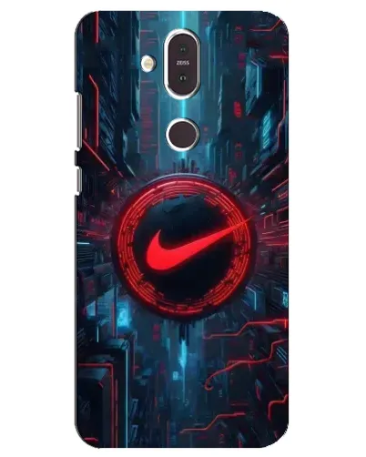 Чохол для Nokia 8.1 (2018) з картинкою «Техногенний стиль Nike»