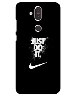 Чохол для Nokia 8.1 (2018) з картинкою «Текстовий принт Nike»