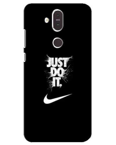 Чохол для Nokia 8.1 (2018) з картинкою «Текстовий принт Nike»