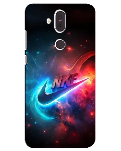 Чохол для Nokia 8.1 (2018) з картинкою «Вогняний логотип Nike»