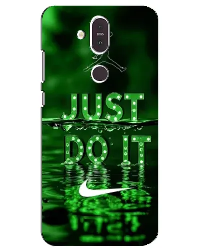 Чохол для Nokia 8.1 (2018) з картинкою «Зелений неоновий Nike»
