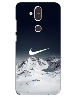 Чохол для Nokia 8.1 (2018) з картинкою «Nike — зимові гори»