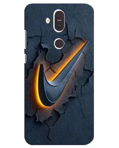 Чохол для Nokia 8.1 (2018) з картинкою «Об'ємний логотип Найк»