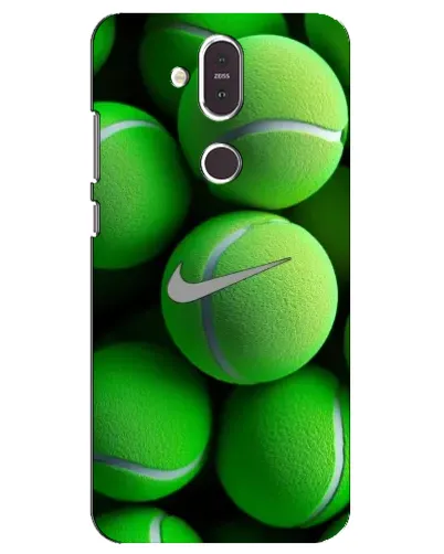 Чохол для Nokia 8.1 (2018) з картинкою «Тенісні м'ячі Найк»