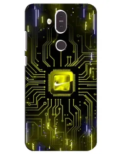 Чохол для Nokia 8.1 (2018) з картинкою «Nike — золота іскра»