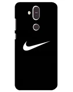 Чехол для Nokia 8.1 (2018) с картинкой «Минималистический Найк» Чехол для Nokia 8.1 (2018) с картинкой «Минималистический Найк»