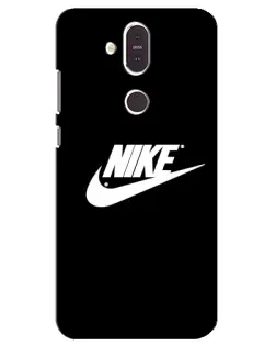 Чехол для Nokia 8.1 (2018) с картинкой «Мазки краски Nike» Чехол для Nokia 8.1 (2018) с картинкой «Мазки краски Nike»