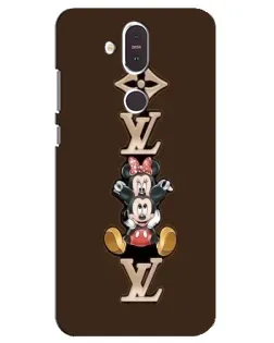 Чохол для Nokia 8.1 (2018) з картинкою «LV та Міккі Маус»