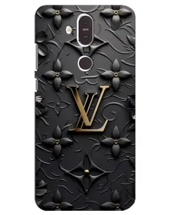 Чохол для Nokia 8.1 (2018) з картинкою «Шкіряна текстура LV»