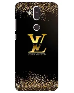 Чохол для Nokia 8.1 (2018) з картинкою «LV — золоті іскри»