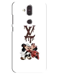 Чохол для Nokia 8.1 (2018) з картинкою «LV та Міккі Маус»