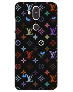 Чохол для Nokia 8.1 (2018) з картинкою «Кольорова монограма LV»
