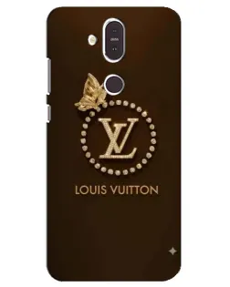 Чохол для Nokia 8.1 (2018) з картинкою «LV — золота печатка»