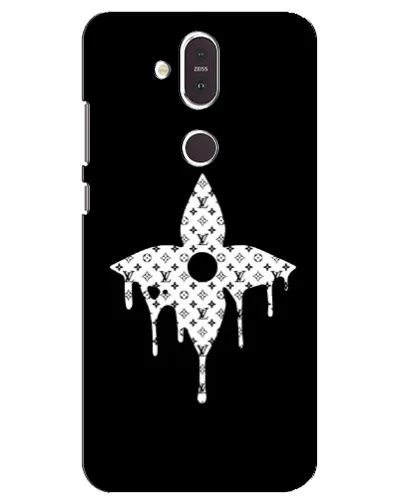 Чохол для Nokia 8.1 (2018) з картинкою «Квіткова монограма»