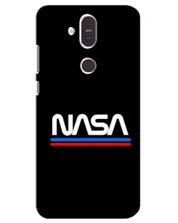 Чохол для Nokia 8.1 (2018) з картинкою «NASA — класика Red Blue» Чохол для Nokia 8.1 (2018) з картинкою «NASA — класика Red Blue»