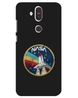 Чохол для Nokia 8.1 (2018) з картинкою «NASA — емблема місії» Чохол для Nokia 8.1 (2018) з картинкою «NASA — емблема місії»