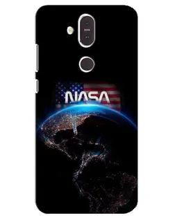 Чохол для Nokia 8.1 (2018) з картинкою «Земля з космосу NASA»