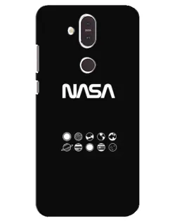 Чохол для Nokia 8.1 (2018) з картинкою «NASA — технічний принт»