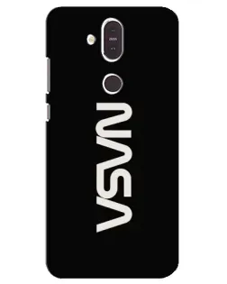 Чохол для Nokia 8.1 (2018) з картинкою «NASA — вертикальний логотип»
