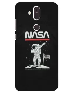 Чохол для Nokia 8.1 (2018) з картинкою «NASA — крокуємо по Місяцю»