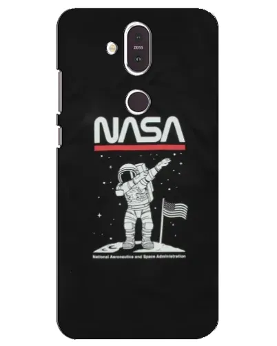 Чохол для Nokia 8.1 (2018) з картинкою «NASA — крокуємо по Місяцю»