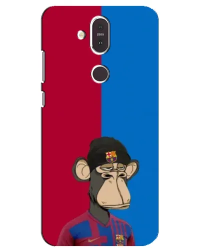 Чохол для Nokia 8.1 (2018) з картинкою «Bored Ape — фанат Барси» Чохол для Nokia 8.1 (2018) з картинкою «Bored Ape — фанат Барси»