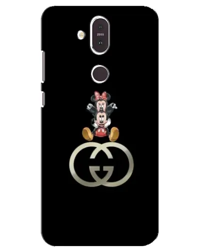 Чехол для Nokia 8.1 (2018) с картинкой «Минни Маус на лого» Чехол для Nokia 8.1 (2018) с картинкой «Минни Маус на лого»