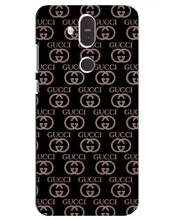Чехол для Nokia 8.1 (2018) с картинкой «Классическая монограмма Gucci»