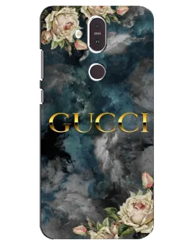 Чехол для Nokia 8.1 (2018) с картинкой «Абстрактные цветы Gucci» Чехол для Nokia 8.1 (2018) с картинкой «Абстрактные цветы Gucci»