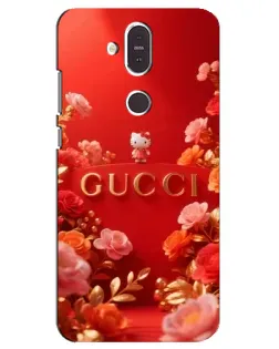 Чехол для Nokia 8.1 (2018) с картинкой «Gucci — золотой сад»