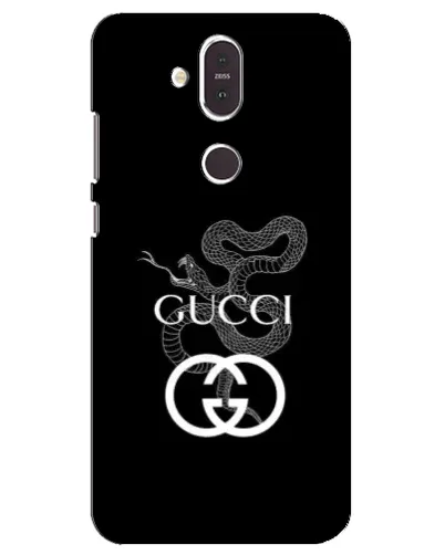 Чехол для Nokia 8.1 (2018) с картинкой «Gucci — серебряная змея» Чехол для Nokia 8.1 (2018) с картинкой «Gucci — серебряная змея»
