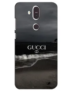 Чехол для Nokia 8.1 (2018) с картинкой «Gucci — морской прибой»