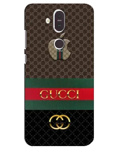 Чехол для Nokia 8.1 (2018) с картинкой «Gucci — брендированный десерт» Чехол для Nokia 8.1 (2018) с картинкой «Gucci — брендированный десерт»