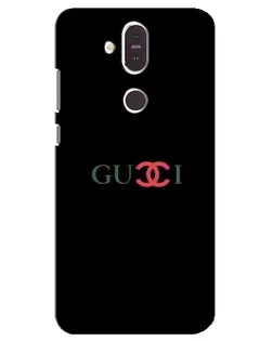 Чехол для Nokia 8.1 (2018) с картинкой «Gucci — красный градиент»