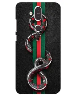 Чохол для Nokia 8.1 (2018) з картинкою «Gucci — змія на смузі» Чохол для Nokia 8.1 (2018) з картинкою «Gucci — змія на смузі»