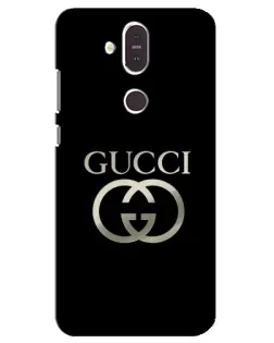 Чохол для Nokia 8.1 (2018) з картинкою «Gucci — золото на чорному» Чохол для Nokia 8.1 (2018) з картинкою «Gucci — золото на чорному»