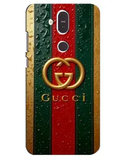 Чохол для Nokia 8.1 (2018) з картинкою «Gucci — фірмова смуга та золото» Чохол для Nokia 8.1 (2018) з картинкою «Gucci — фірмова смуга та золото»