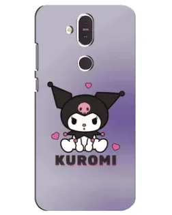 Чехол для Nokia 8.1 (2018) с картинкой «Kuromi — фиолетовый арт»