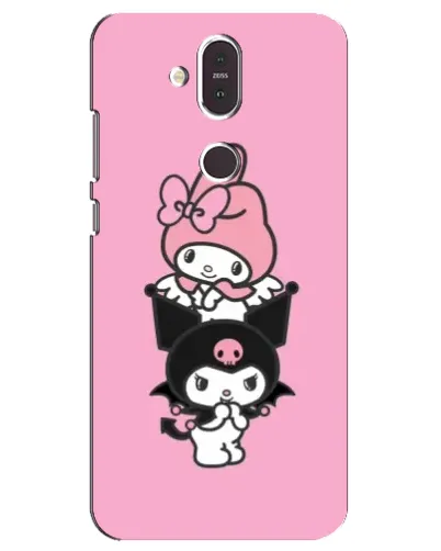 Чехол для Nokia 8.1 (2018) с картинкой «My Melody и Kuromi»