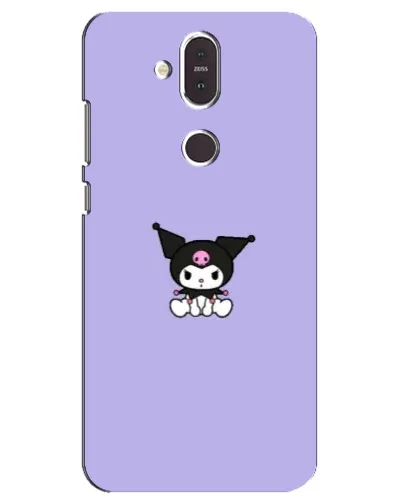 Чехол для Nokia 8.1 (2018) с картинкой «Kuromi — фиолетовый минимализм»