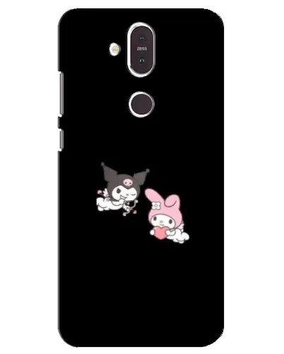 Чехол для Nokia 8.1 (2018) с картинкой «My Melody и Kuromi»