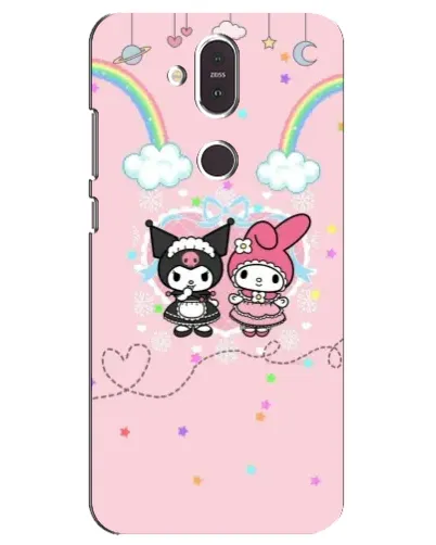 Чехол для Nokia 8.1 (2018) с картинкой «My Melody и Kuromi»