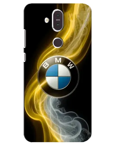 Чехол для Nokia 8.1 (2018) с картинкой «Золотистый дым BMW»