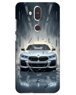 Чехол для Nokia 8.1 (2018) с картинкой «BMW в свете фар» Чехол для Nokia 8.1 (2018) с картинкой «BMW в свете фар»