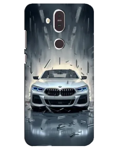 Чехол для Nokia 8.1 (2018) с картинкой «BMW в свете фар»