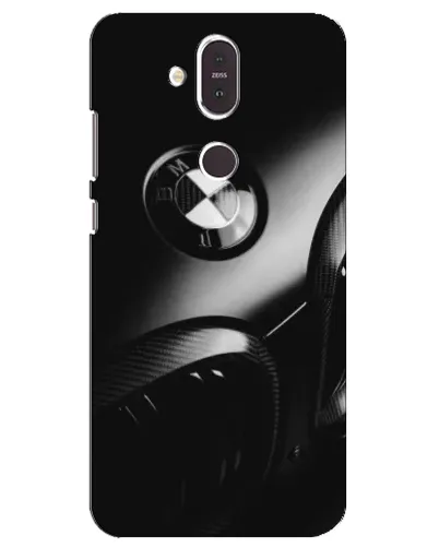 Чехол для Nokia 8.1 (2018) с картинкой «Эмблема BMW — макро»