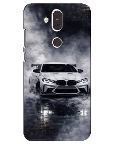 Чехол для Nokia 8.1 (2018) с картинкой «BMW сквозь туман»