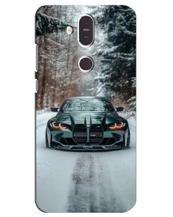 Чехол для Nokia 8.1 (2018) с картинкой «BMW в зимнем лесу» Чехол для Nokia 8.1 (2018) с картинкой «BMW в зимнем лесу»