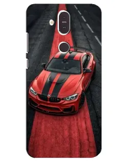 Чехол для Nokia 8.1 (2018) с картинкой «BMW на красной дорожке» Чехол для Nokia 8.1 (2018) с картинкой «BMW на красной дорожке»